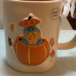 Rae Dunn Eeyore Pumpkin Mug - Orange and Cream
